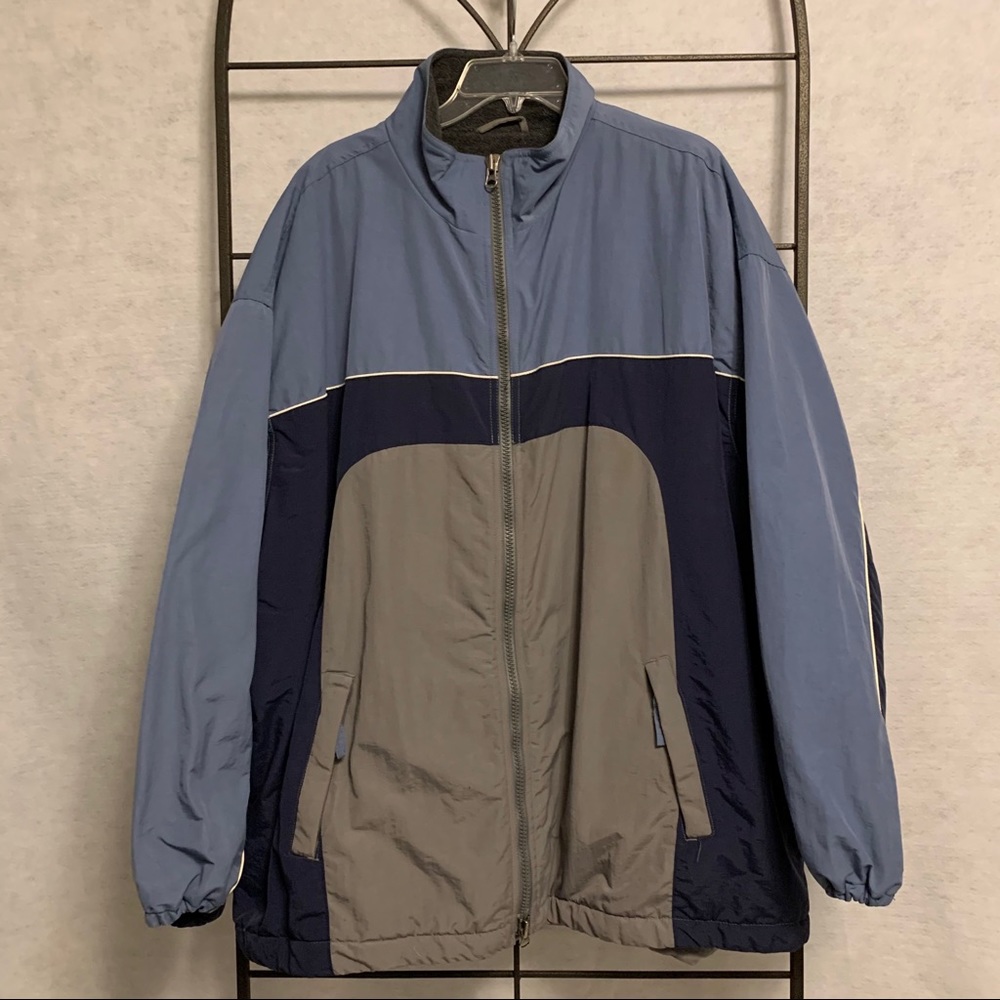 OLD NAVY Fleece Lined Men’s Winter Coat Blue and Gray